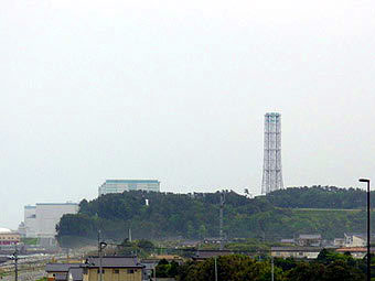 Вид на АЭС Фукусима